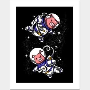 Pig Space Astronaut Posters and Art